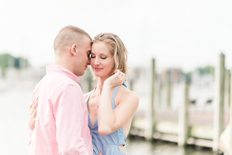 Wedding Photographers in Maryland Downtown Annapolis Engagement Session Sunrise Pastel Waterfront Ego Alley