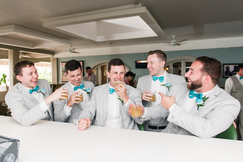 destination wedding photographers in maryland montego bay jamaica groomsmen bar