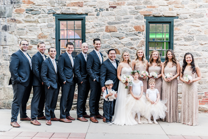 wedding photographers in maryland mt. washington mill dye house baltimore