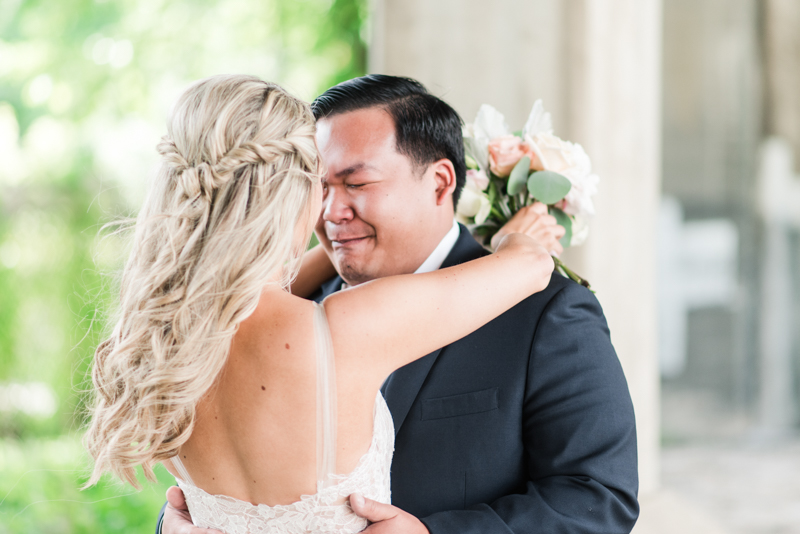 wedding photographers in maryland groom reactions baltimore annapolis dc