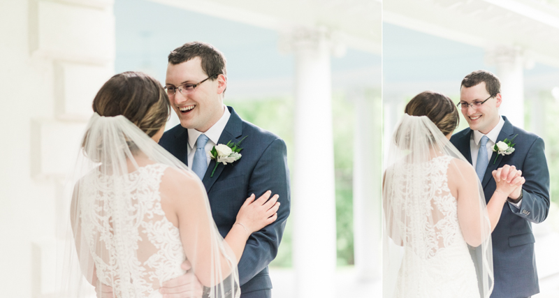 wedding photographers in maryland groom reactions baltimore annapolis dc