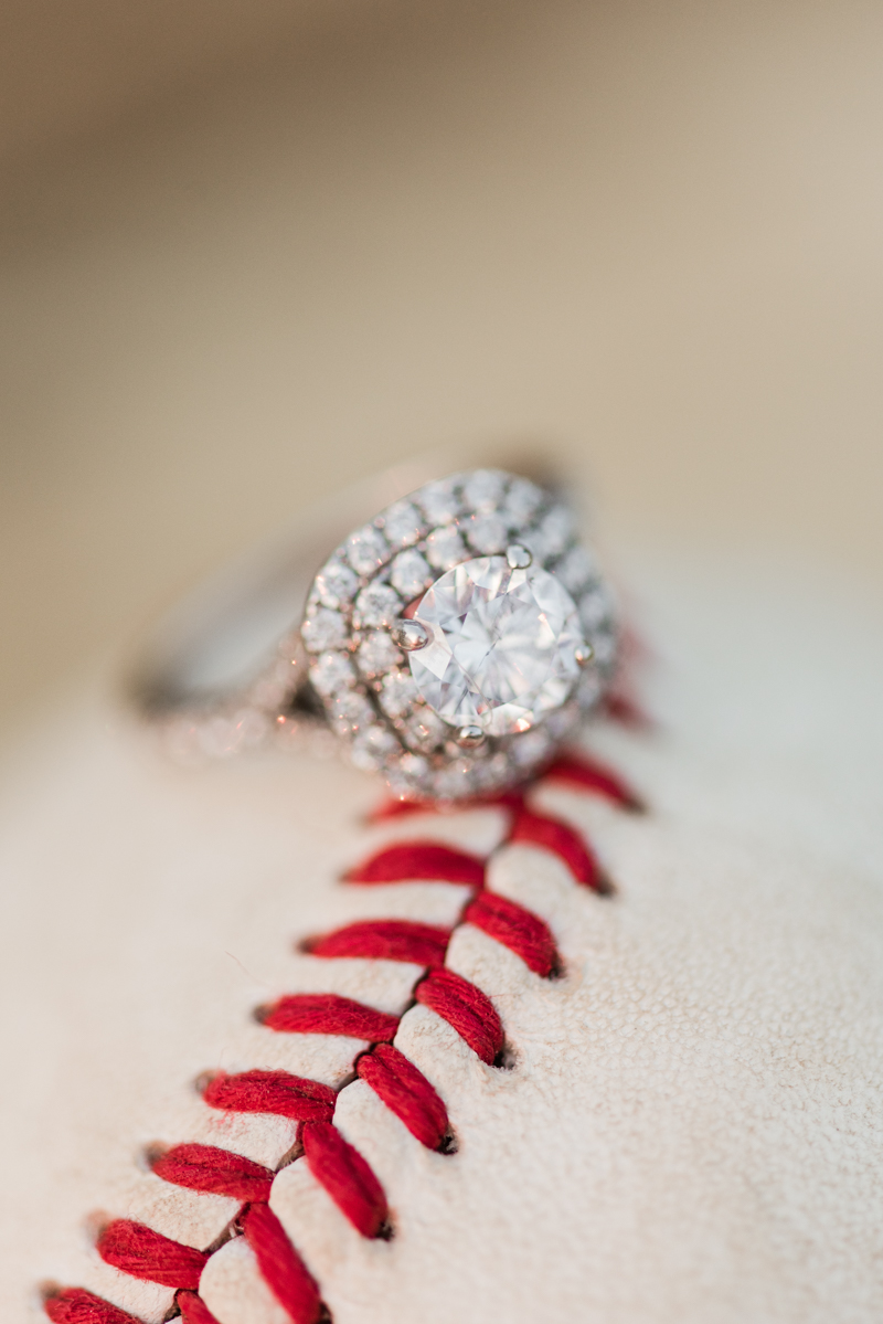 wedding photographers in maryland foxhill park engagement session bowie ring baseball