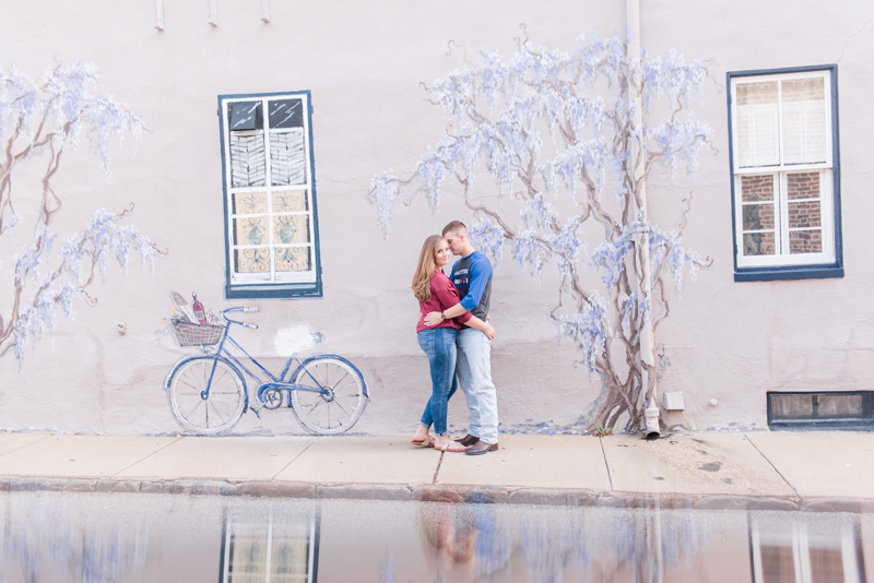 wedding photographers in maryland naval academy engagement downtown annapolis wisteria wall