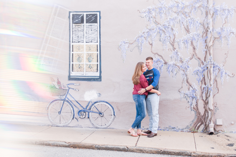 wedding photographers in maryland naval academy engagement downtown annapolis wisteria wall