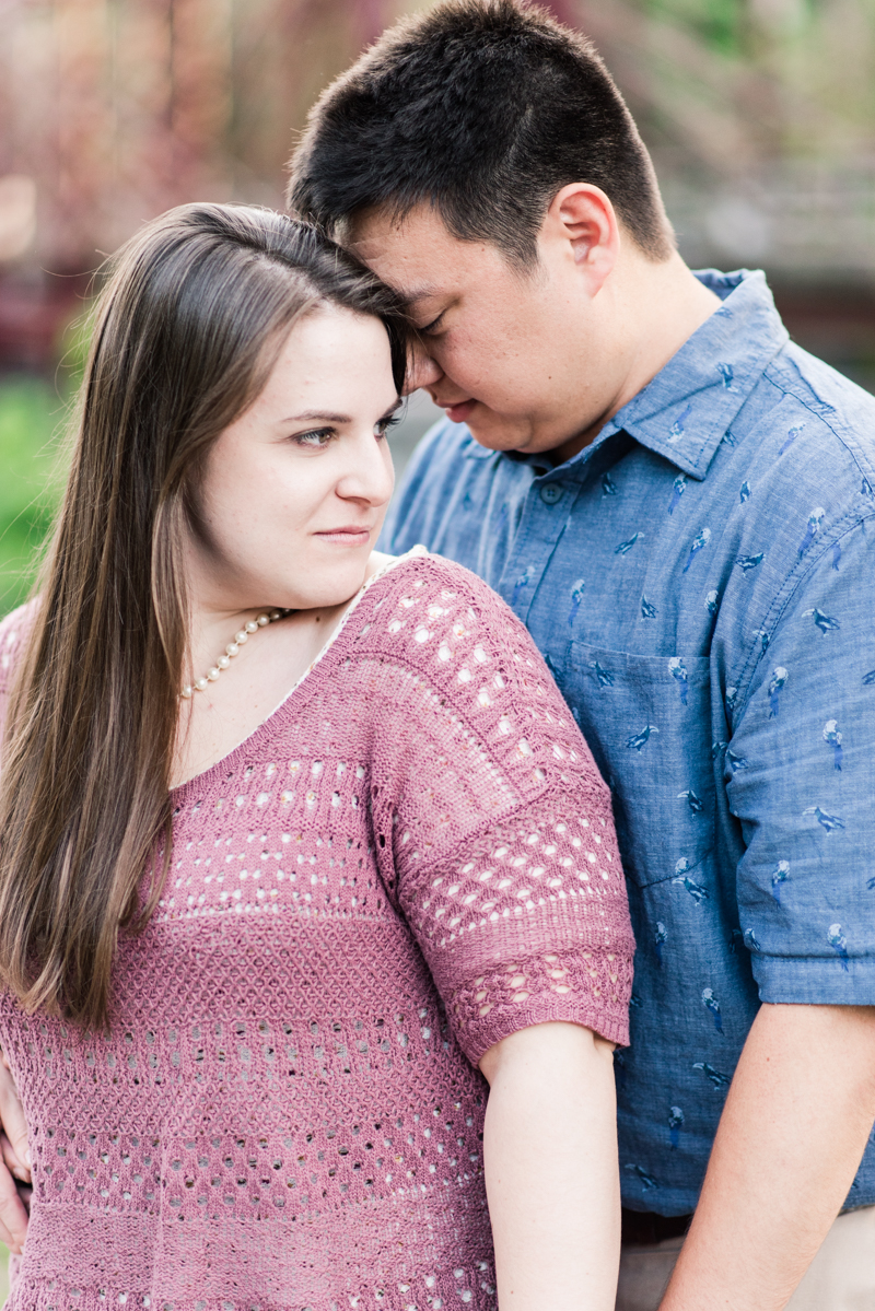 Wedding Photographers in Maryland Historic Savage Mill Engagement Session Bridge