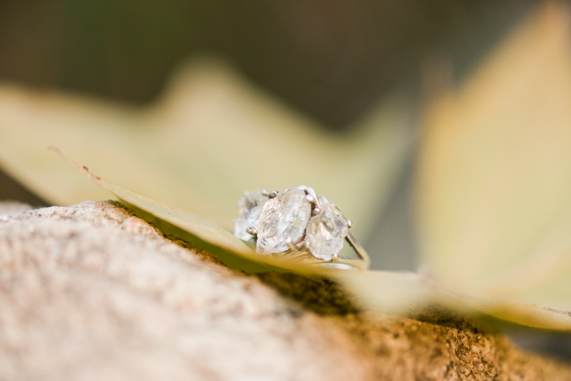 Wedding Photographers in Maryland Historic Savage Mill Engagement Session Ring