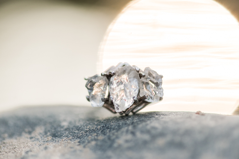 Wedding Photographers in Maryland Historic Savage Mill Engagement Session Ring