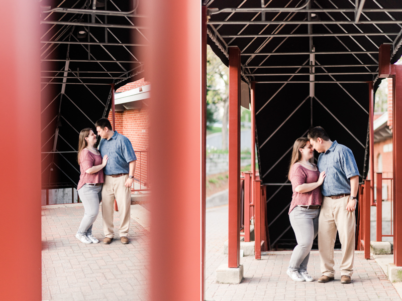 Wedding Photographers in Maryland Historic Savage Mill Engagement Session