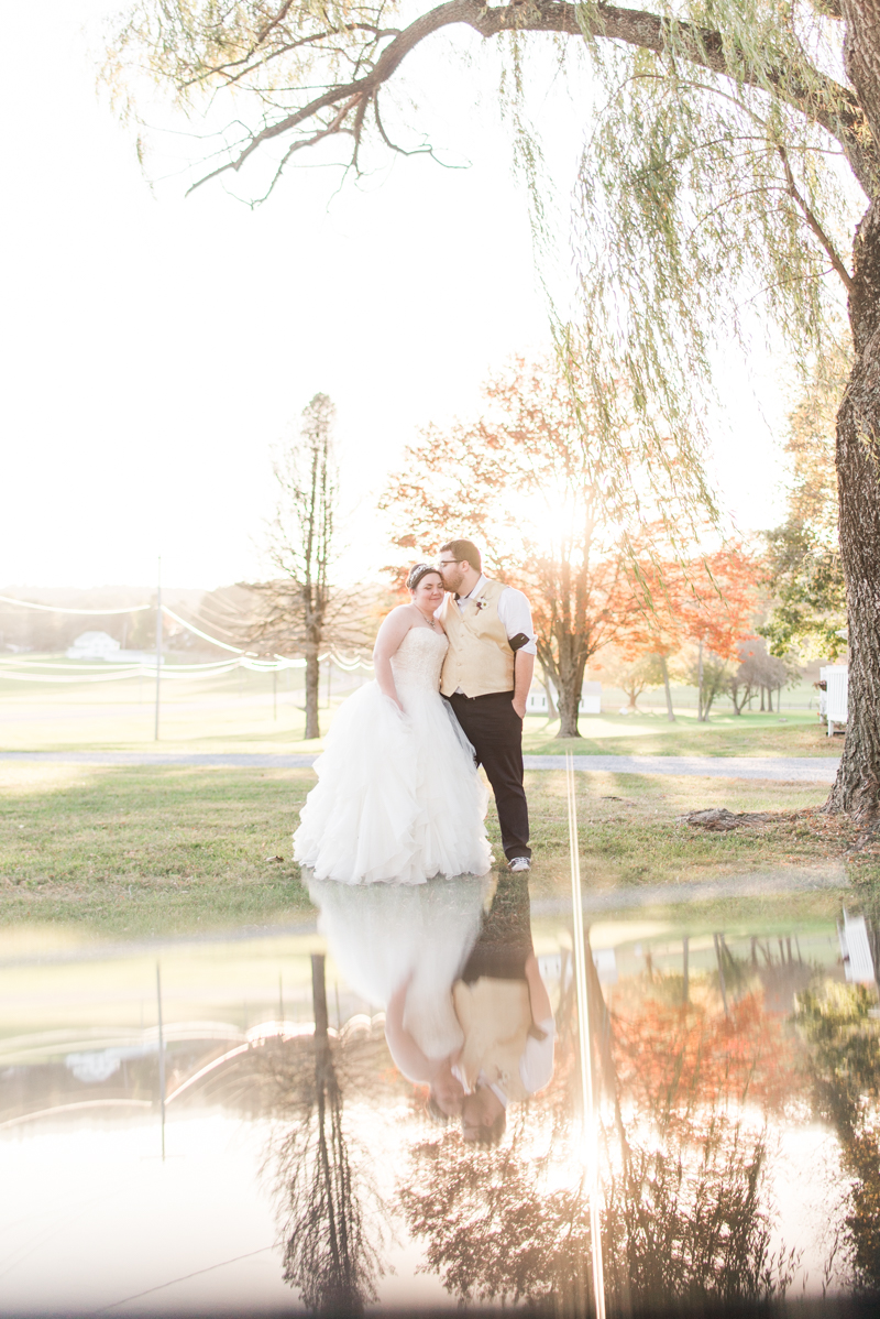 Wedding Photographers in Maryland Caboose Farm Frederick Sunset