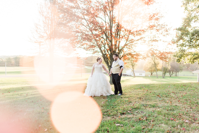 Wedding Photographers in Maryland Caboose Farm Frederick Sunset