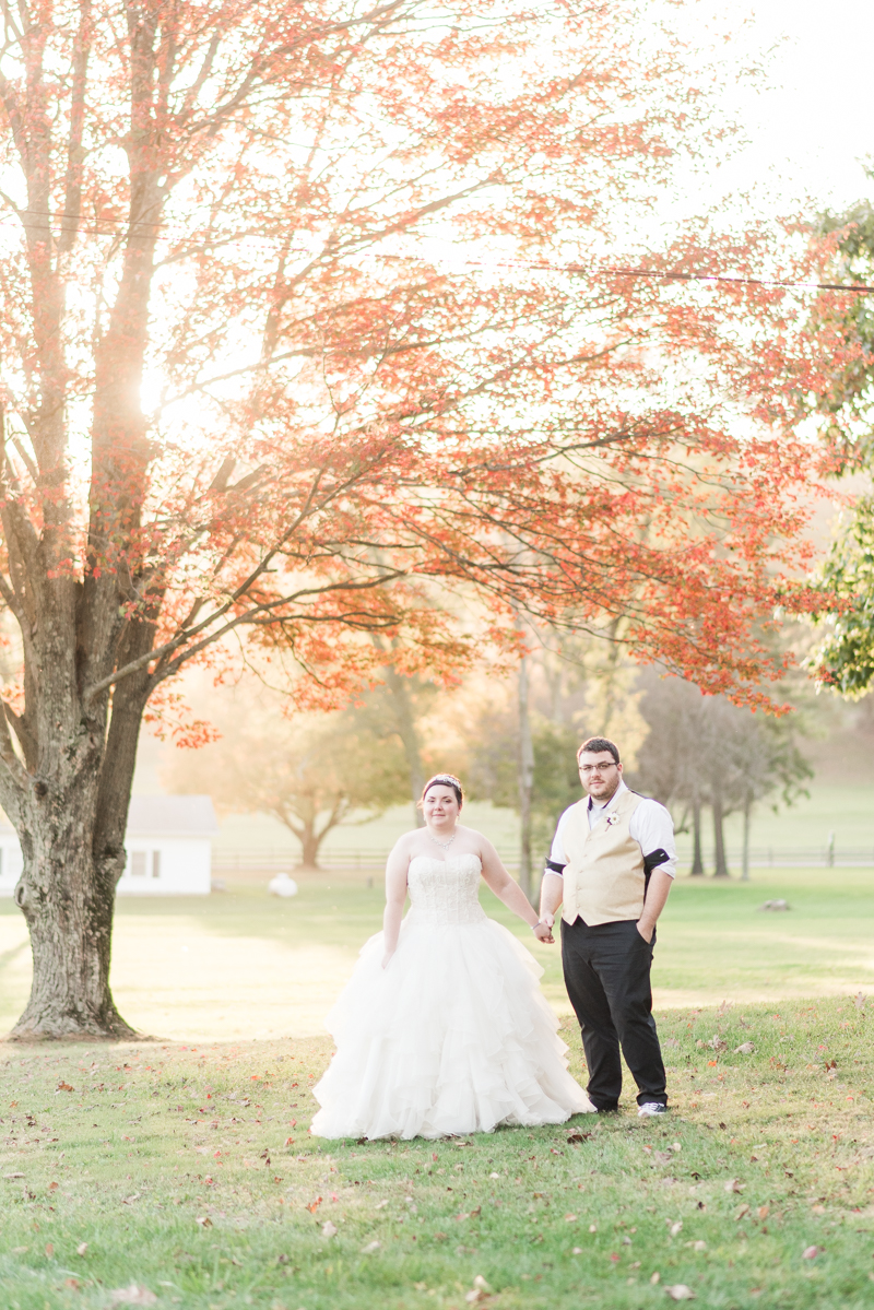 Wedding Photographers in Maryland Caboose Farm Frederick Sunset