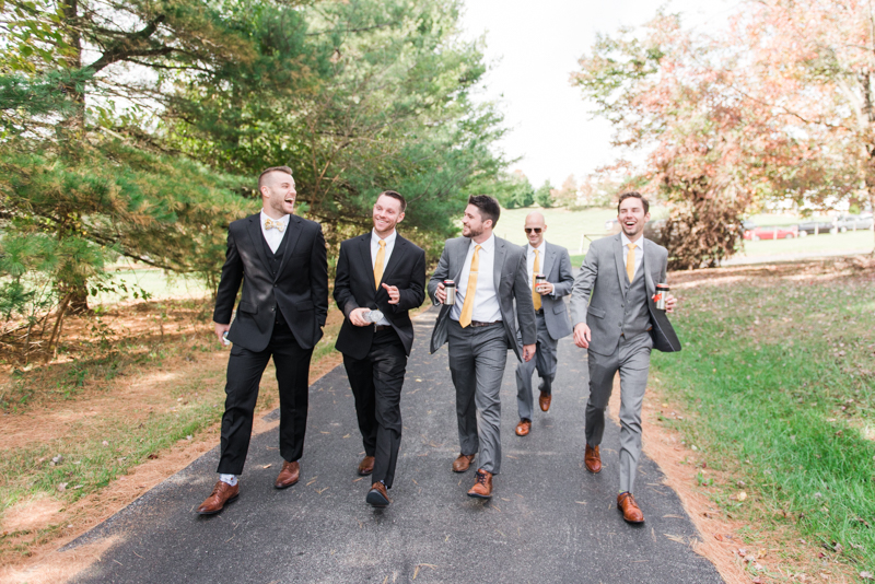 Wedding Photographers in Maryland Mount Airy Backyard October