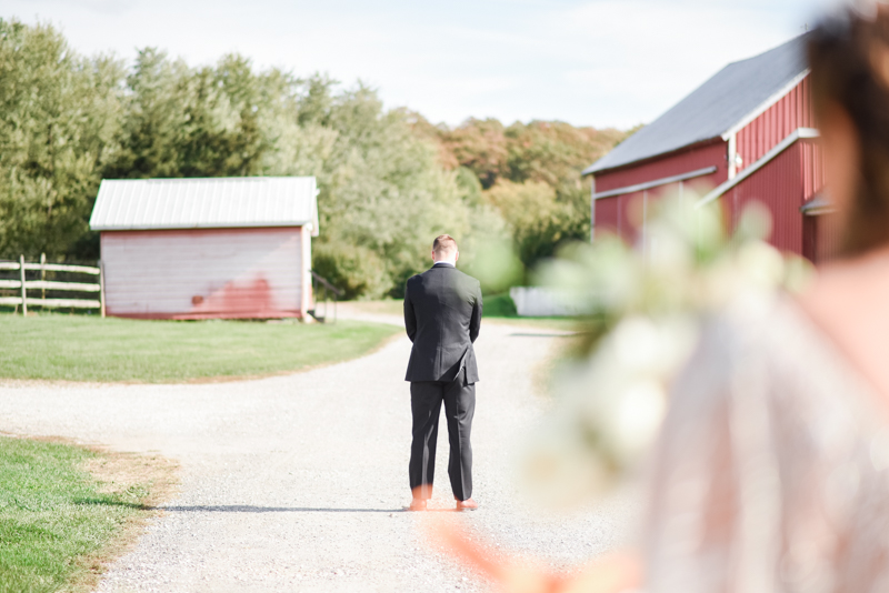 Wedding Photographers in Maryland Mount Airy Backyard October