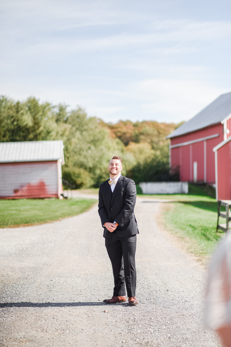 Wedding Photographers in Maryland Mount Airy Backyard October