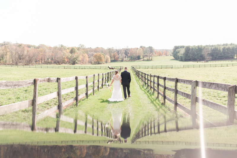 Wedding Photographers in Maryland Mount Airy Backyard October