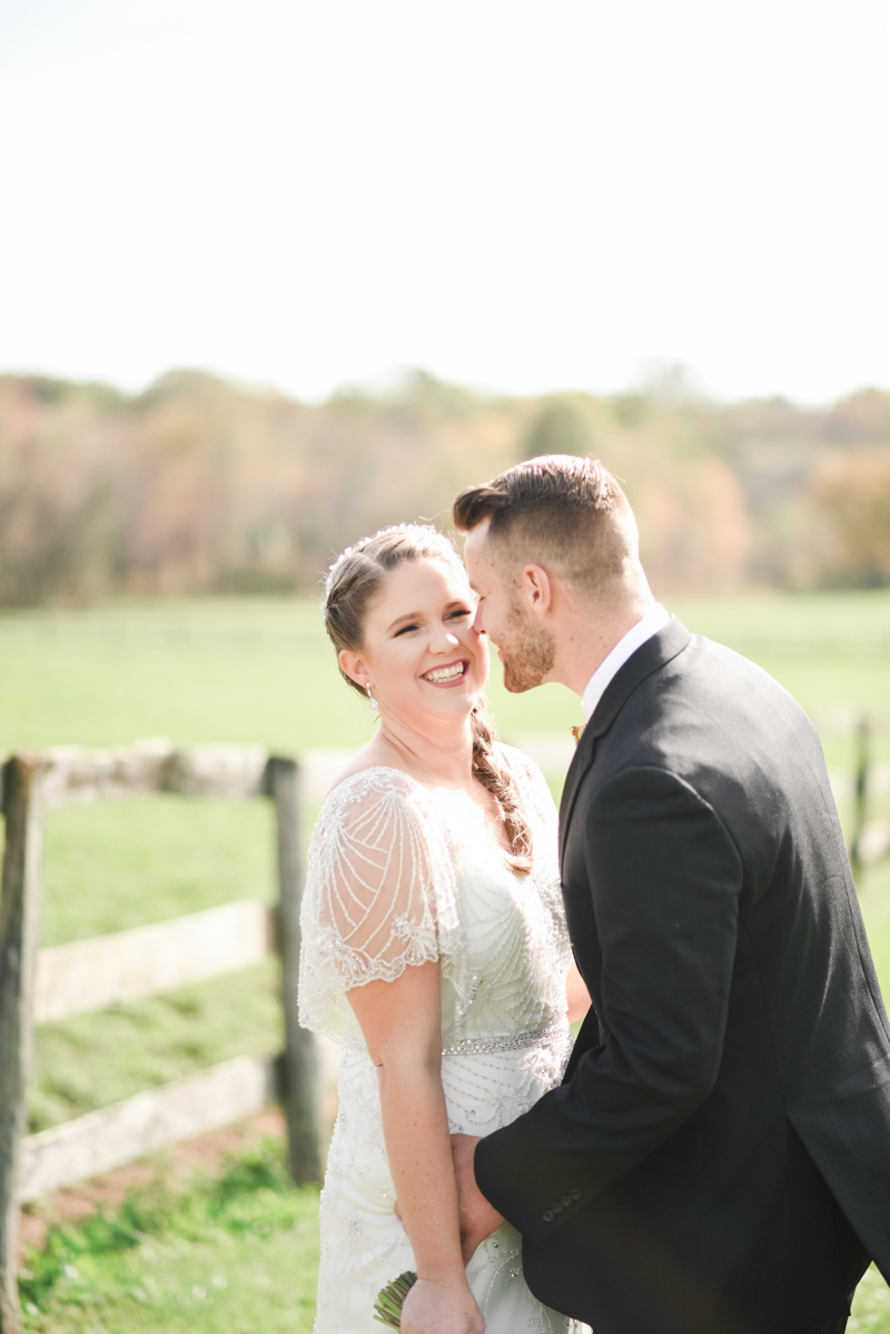Wedding Photographers in Maryland Mount Airy Backyard October