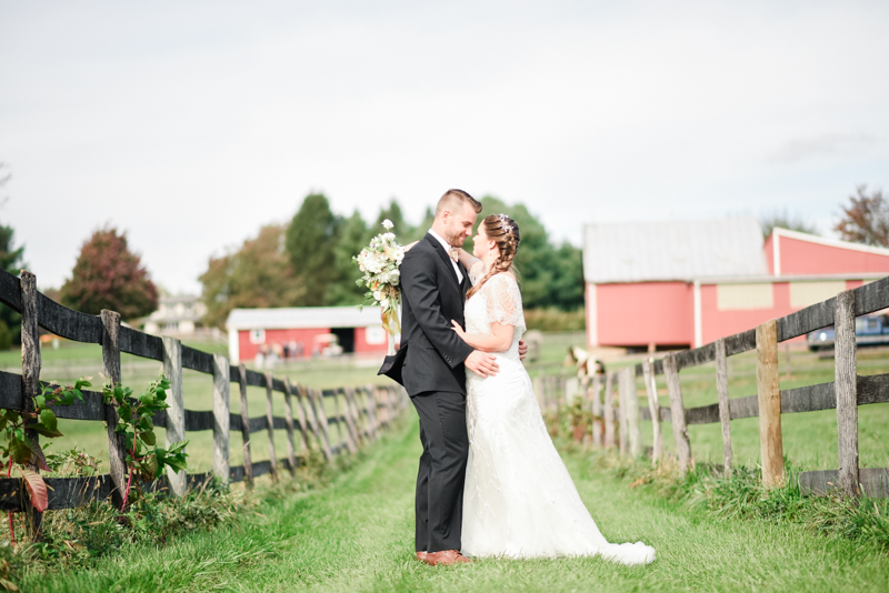 Wedding Photographers in Maryland Mount Airy Backyard October