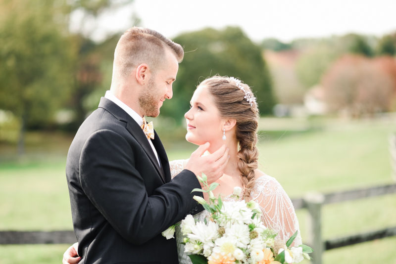 Wedding Photographers in Maryland Mount Airy Backyard October