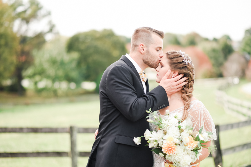 Wedding Photographers in Maryland Mount Airy Backyard October