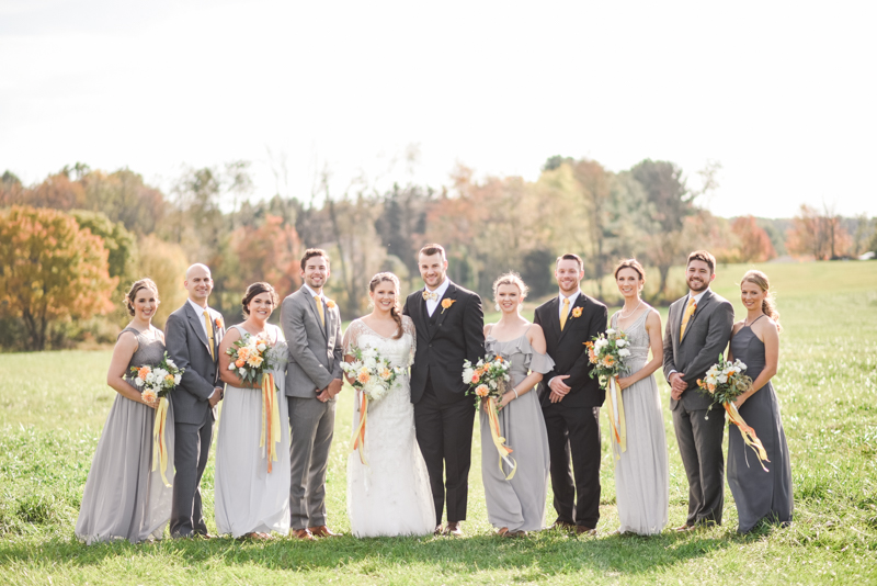 Wedding Photographers in Maryland Mount Airy Backyard October