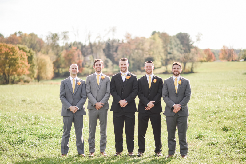 Wedding Photographers in Maryland Mount Airy Backyard October