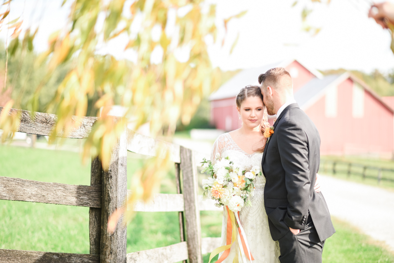 Wedding Photographers in Maryland Mount Airy Backyard October