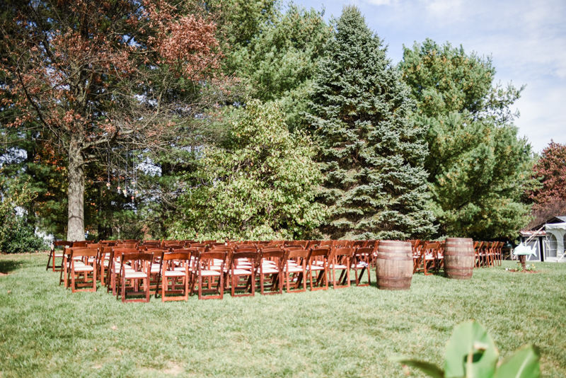 Wedding Photographers in Maryland Mount Airy Backyard October