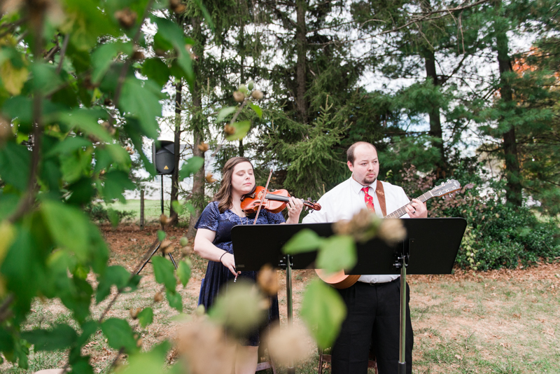 Wedding Photographers in Maryland Mount Airy Backyard October