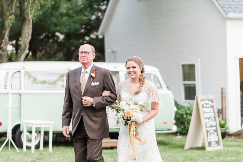 Wedding Photographers in Maryland Mount Airy Backyard October