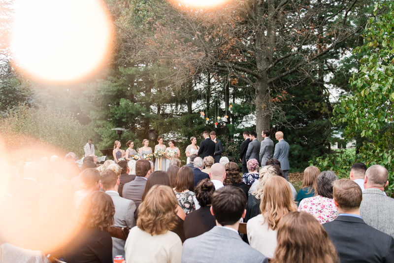 Wedding Photographers in Maryland Mount Airy Backyard October