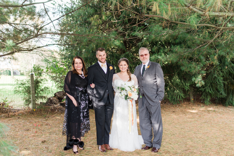 Wedding Photographers in Maryland Mount Airy Backyard October