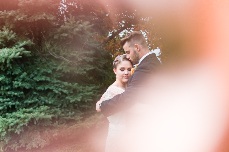 Wedding Photographers in Maryland Mount Airy Backyard October