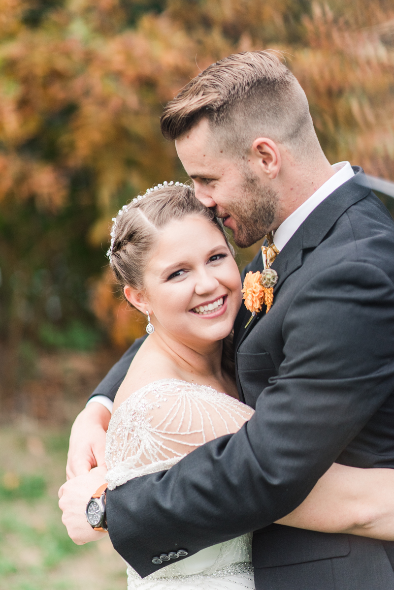 Wedding Photographers in Maryland Mount Airy Backyard October