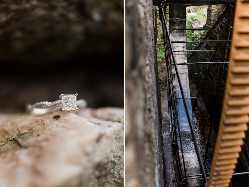 Wedding Photographers in Maryland Susquehanna State Park Engagement Session Sunset Ring