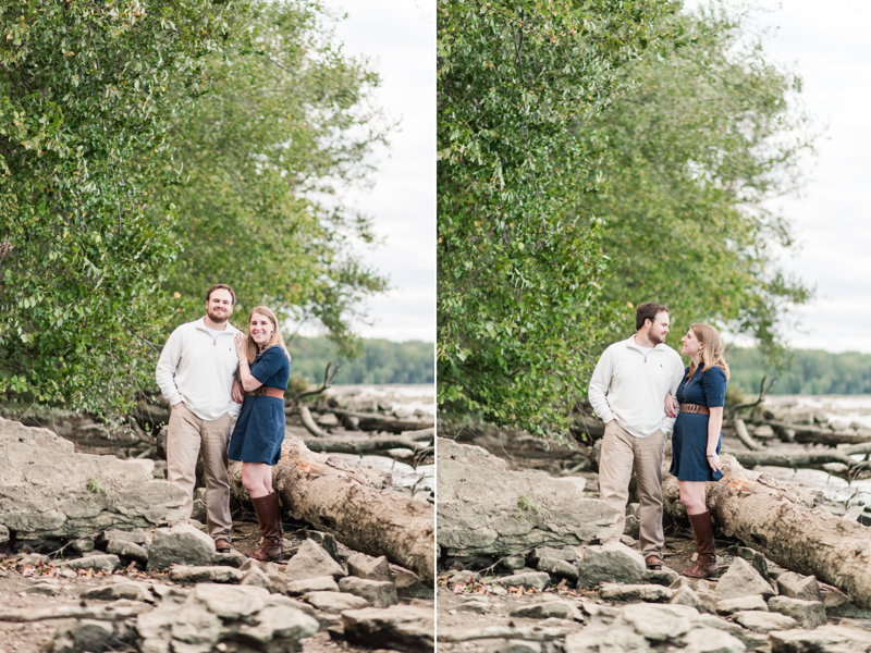 Wedding Photographers in Maryland Susquehanna State Park Engagement Session Sunset