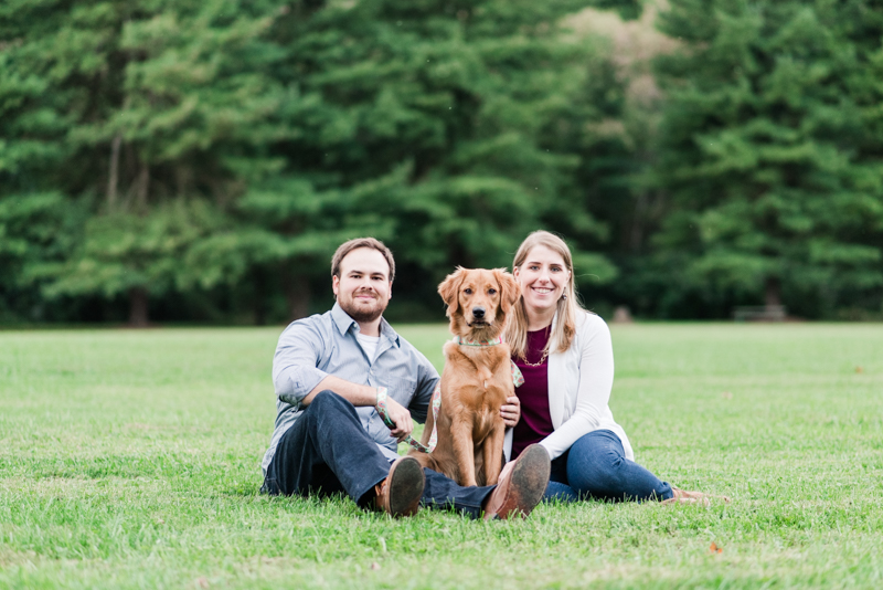 Wedding Photographers in Maryland Susquehanna State Park Engagement Session Sunset Dog