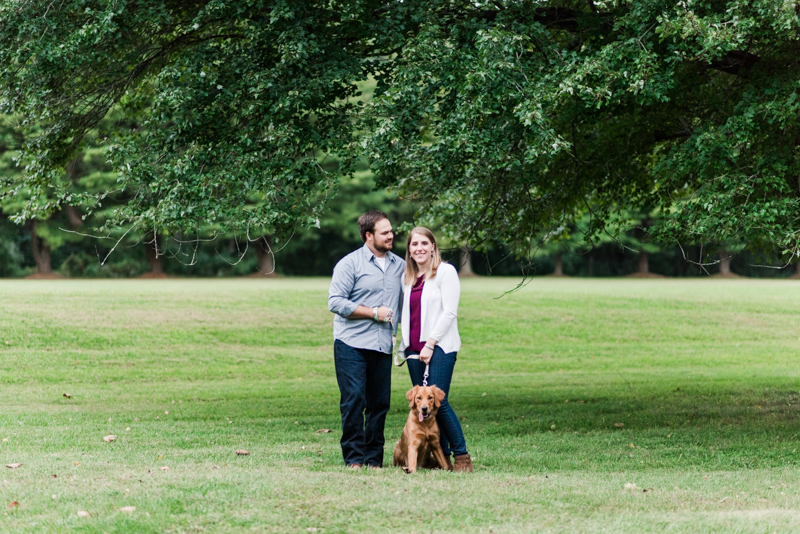 Wedding Photographers in Maryland Susquehanna State Park Engagement Session Sunset Dog