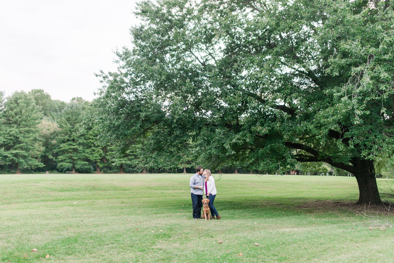 Wedding Photographers in Maryland Susquehanna State Park Engagement Session Sunset Dog