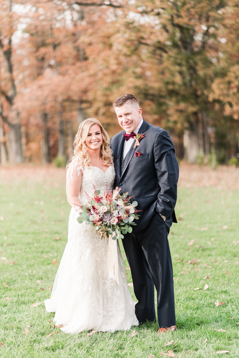 Wedding Photographers in Maryland Dulany's Overlook Frederick November