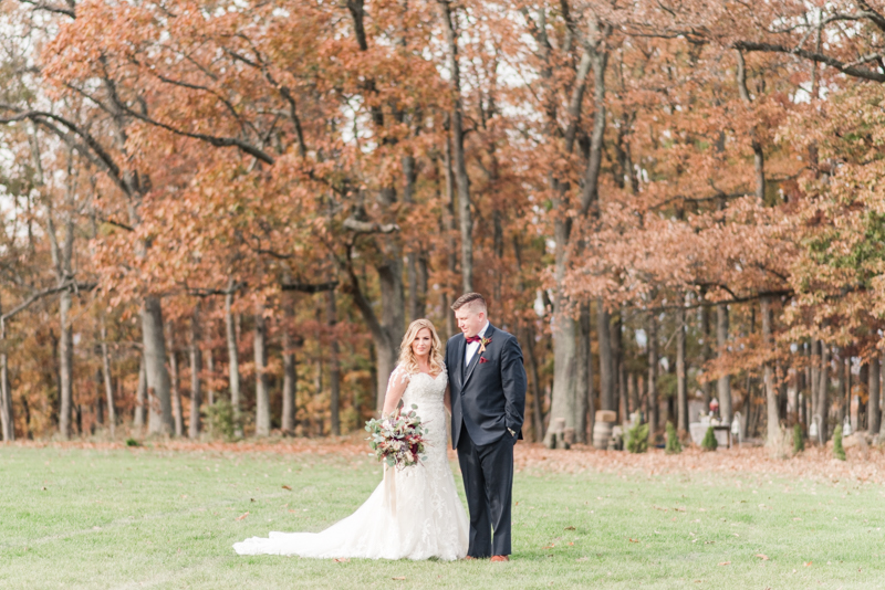 Wedding Photographers in Maryland Dulany's Overlook Frederick November