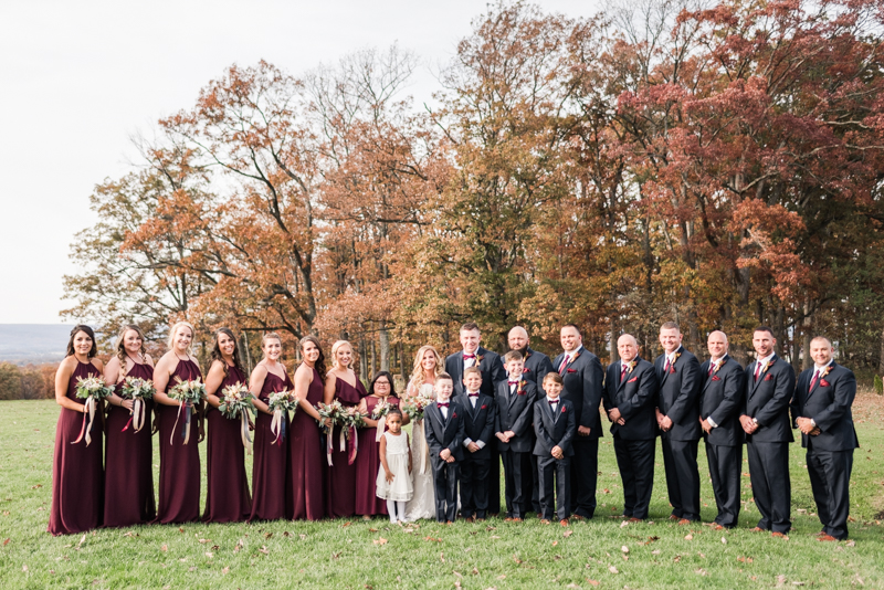 Wedding Photographers in Maryland Dulany's Overlook Frederick November