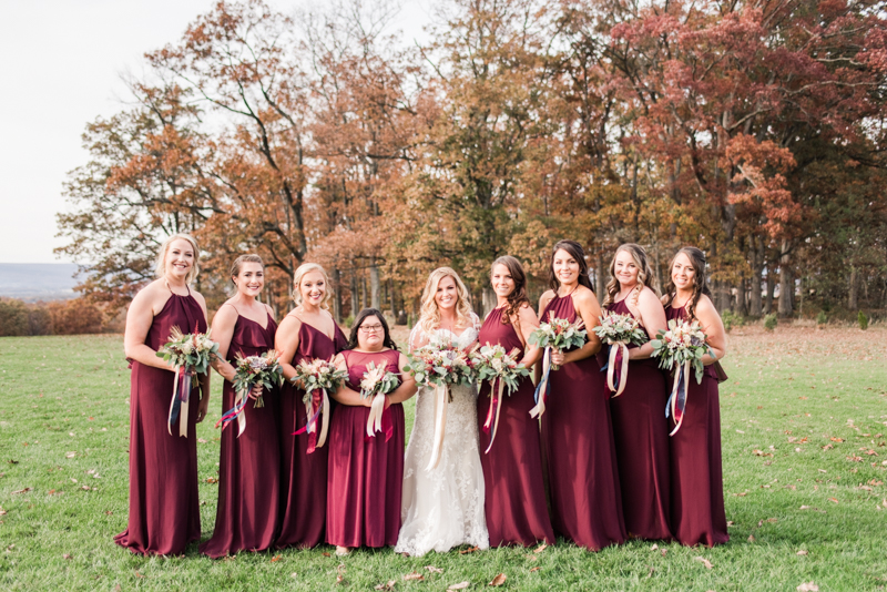 Wedding Photographers in Maryland Dulany's Overlook Frederick November