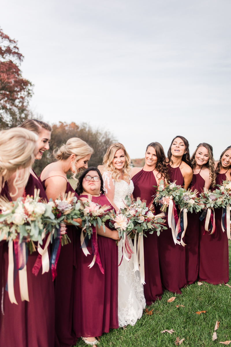 Wedding Photographers in Maryland Dulany's Overlook Frederick November