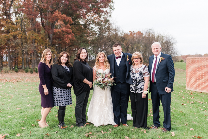 Wedding Photographers in Maryland Dulany's Overlook Frederick November