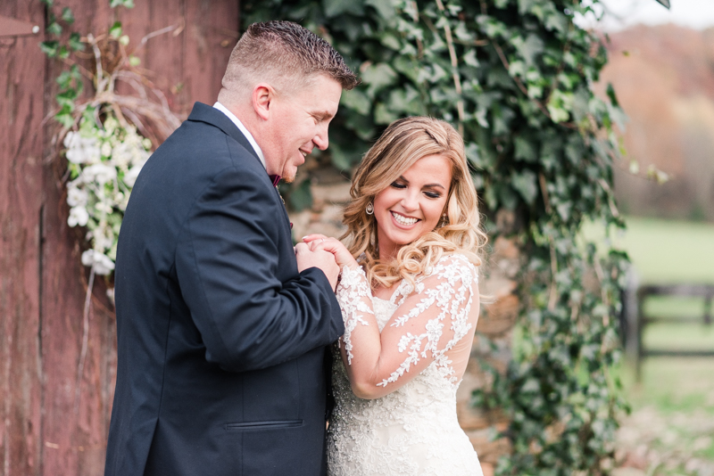 Wedding Photographers in Maryland Dulany's Overlook Frederick November