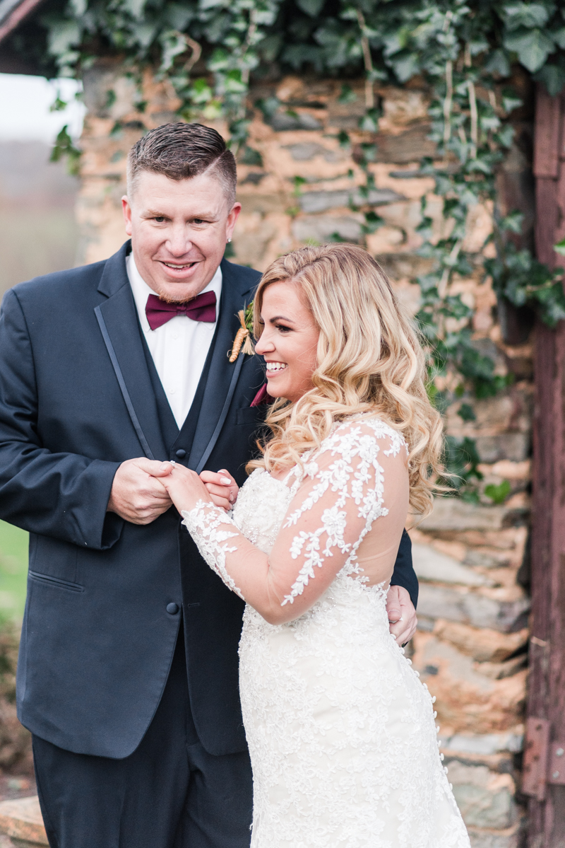 Wedding Photographers in Maryland Dulany's Overlook Frederick November