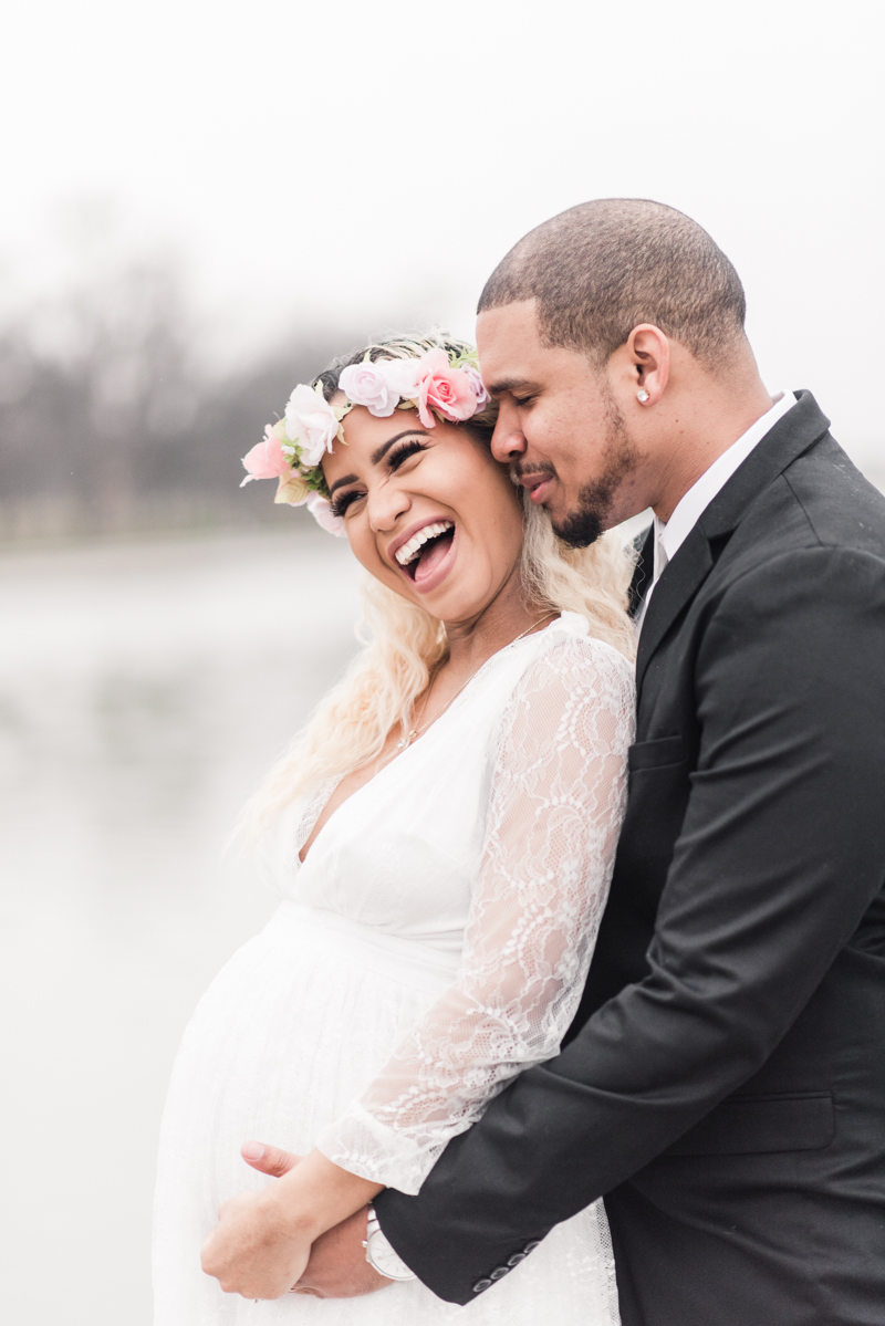 Wedding Photographers in Maryland Washington DC Maternity Session Lincoln Memorial