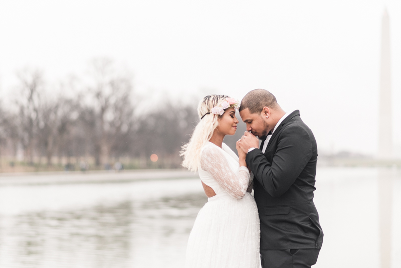 Wedding Photographers in Maryland Washington DC Maternity Session Lincoln Memorial