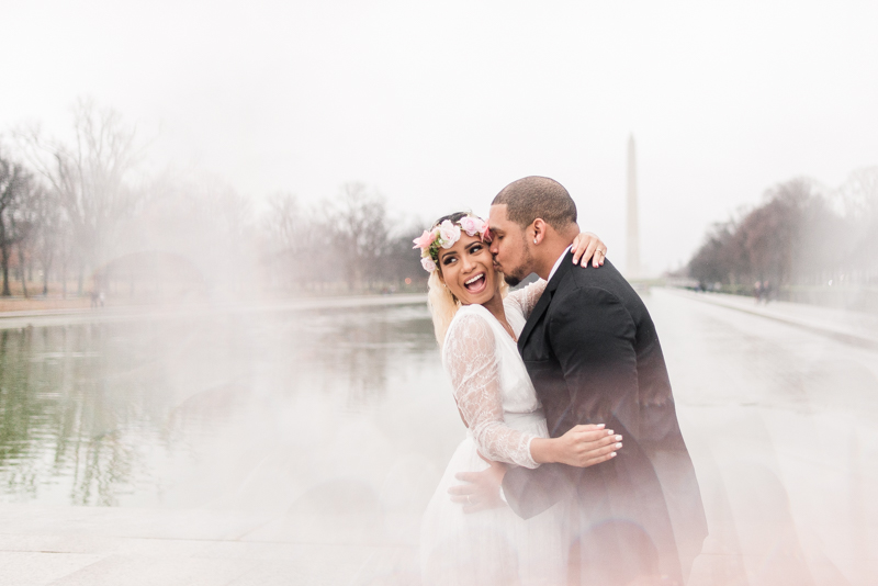 Wedding Photographers in Maryland Washington DC Maternity Session Lincoln Memorial