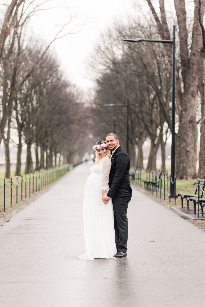 Wedding Photographers in Maryland Washington DC Maternity Session Lincoln Memorial